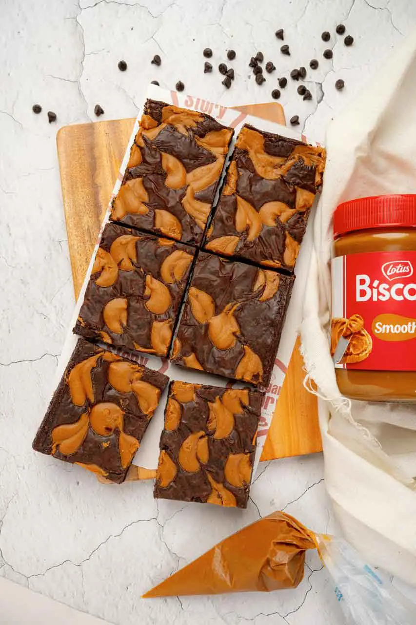 Biscoff brownie